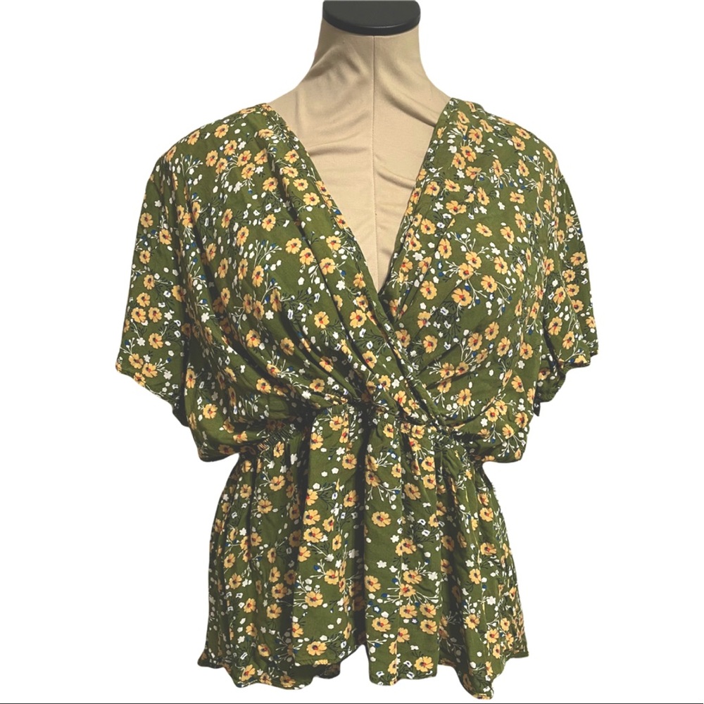 SHEIN floral blouse
